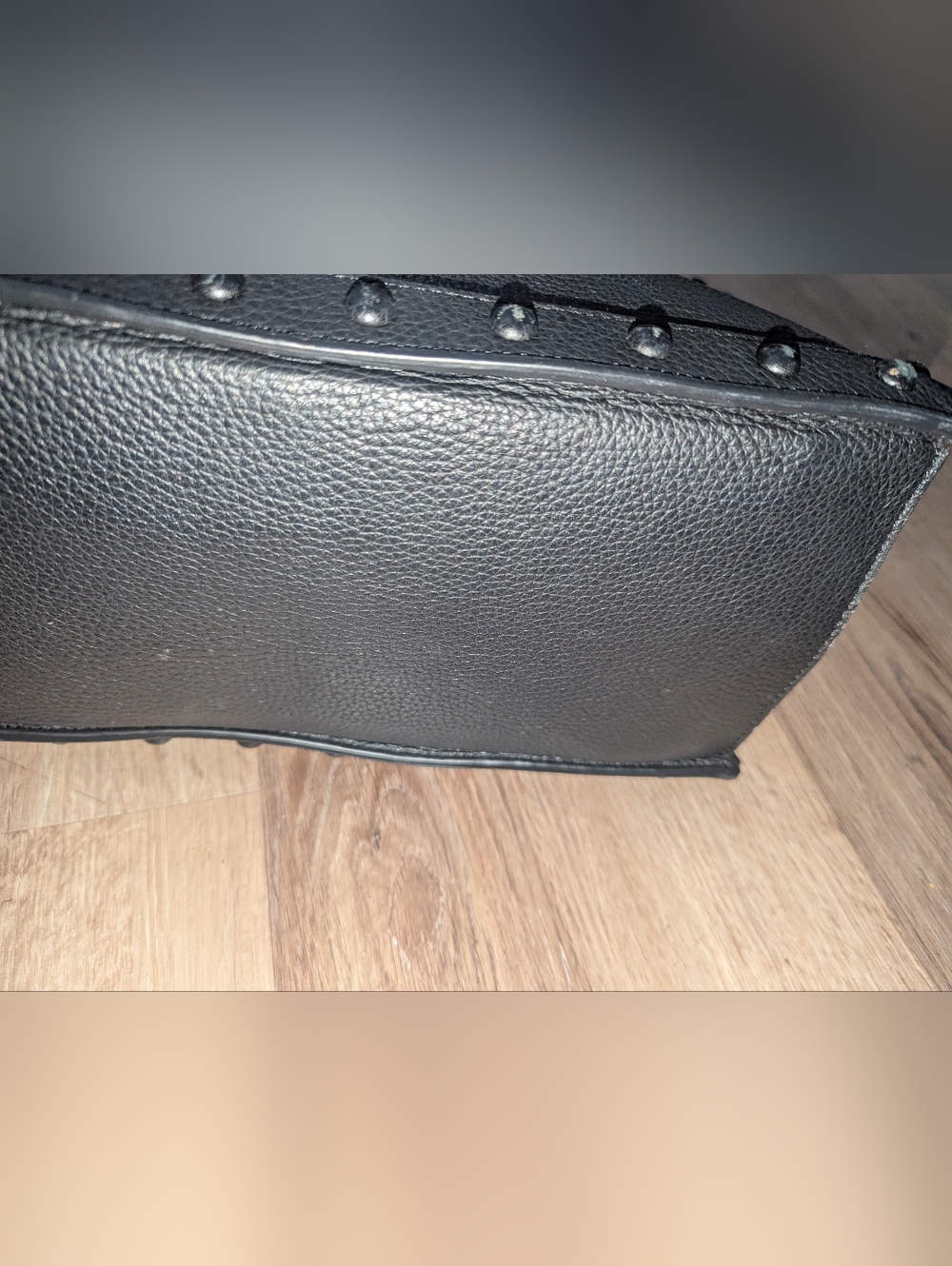 EUC Loeffler Randall Black Studded Top-Handle Satchel - Picture 6 of 9